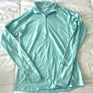 SOLD NIKE Quarter zip teal women’s small shirt